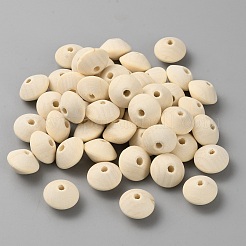 Необработанные деревянные бусины-рондели WOOD-WH0029-54A