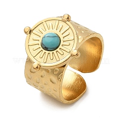 Кольца из натуральной бирюзы&nbsp;LS-RJEW-Q006-01D-G