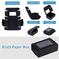 100 шт. крафт-бумажные коробки CON-BC0007-23