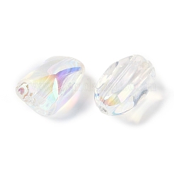 Прозрачные акриловые бусины с УФ-покрытием&nbsp;OACR-S145-15