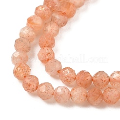 Натуральный Sunstone бисер пряди G-RM250101-B40