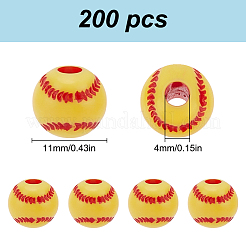 4 комплект акриловых бусин&nbsp;WOOD-HY0001-23