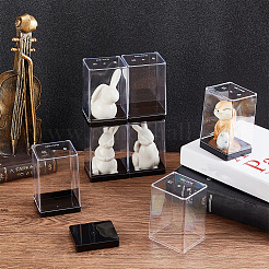 Jouets en plastique transparent figurines présentoirs&nbsp;ODIS-WH0020-88