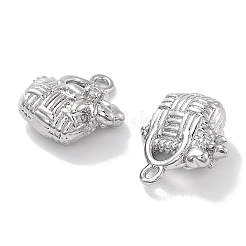 Colgante micropavé cubic zirconia de latón&nbsp;KK-M102-44P