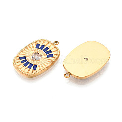 Подвески из нержавеющей стали 304 с кристаллами паве и эмалью&nbsp;STAS-T068-29A