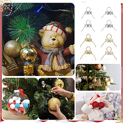 200 шт. рождественский алюминиевый круглый колпачок для украшения&nbsp;FIND-PH0027-95