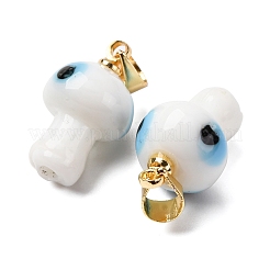 Pendentifs vernissées manuelles&nbsp;LAMP-S069-06G-01