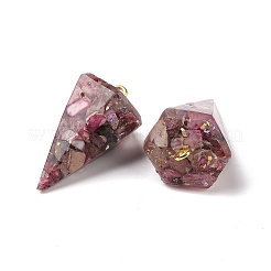 Подвески из прозрачной смолы из натуральной имперской яшмы&nbsp;G-E185-06G