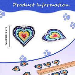 10шт 2 цвета сплава эмалевые подвески ENAM-SZ0001-58