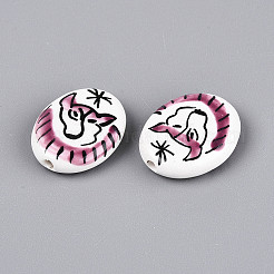 Фарфоровые бусины ручной работы PORC-T134-06