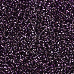 MIYUKIデリカビーズ  シリンダー  日本製シードビーズ  11/0  （db0611)染め銀裏地ワイン  1.3x1.6mm  穴：0.8mm  約2000PCS /ボトル  10 G /ボトル&nbsp;SEED-JP0008-DB0611