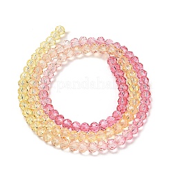 Fili di perline in vetro verniciato trasparente&nbsp;DGLA-A034-T3mm-A07