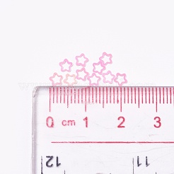 オーナメントアクセサリープラスチック製スパンコール/スパンコールビーズ  スター  ピンク  3.5x3.5x0.1mm  約112500個/ポンド&nbsp;PVC-G001-01