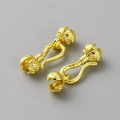 Латуни крюка и S-крючок застежки KK-WH0103-006G-01