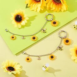 2 шт. железная цепь для ремня безопасности&nbsp;HJEW-PH02147