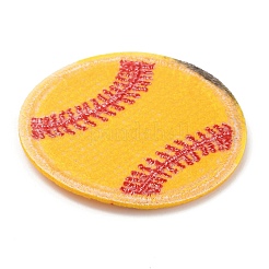 Thème de balle de sport tissu de serviette informatisé broderie fer sur des patchs en tissu&nbsp;PATC-WH0007-23A