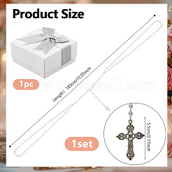 Perline di plastica in lega di corda per lazo da matrimonio per matrimonio&nbsp;HJEW-DC00129