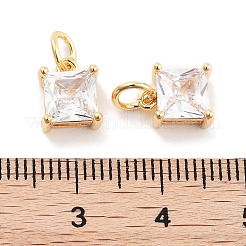 Латунь стекло кулоны KK-P271-22G