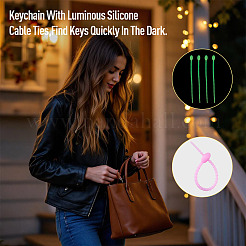 50 attache-câble lumineuse en silicone&nbsp;FIND-TA0010-63B