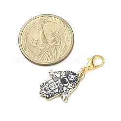 15 шт. подвеска в виде хамсы из сплава с эмалью&nbsp;HJEW-JM04365