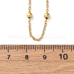 304 нержавеющая сталь спутниковые цепи ожерелья для женщин NJEW-M107-05A-G