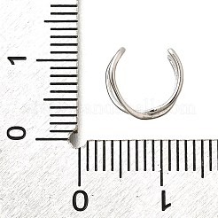 925 женская серьга-кафф из стерлингового серебра EJEW-F360-01B-P