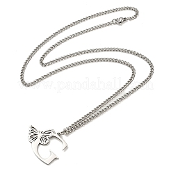 201 collane in acciaio inossidabile&nbsp;NJEW-Q336-01G-P