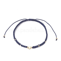 3 шт. плетеные браслеты из латунных бусин для женщин&nbsp;BJEW-JB13223