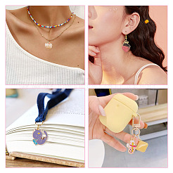 20 шт. двухцветные милые подвески из сплава&nbsp;ENAM-TA0001-91