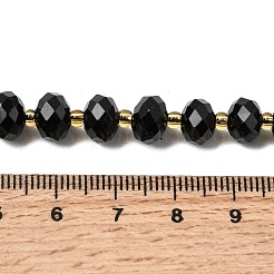 Натуральный черный турмалин бисер нитей&nbsp;G-K380-A06-01