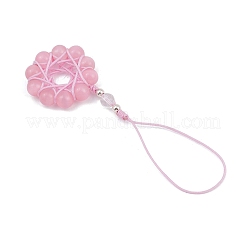 Подвесные украшения в виде цветка кошачьего глаза&nbsp;HJEW-TA00419-02