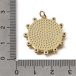 Pendenti in zirconi cubici trasparenti in micro pavè di ottone&nbsp;KK-C262-13B-G