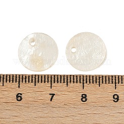 Натуральные подвески в форме диска из оболочки Capiz&nbsp;SHEL-HY0001-20A