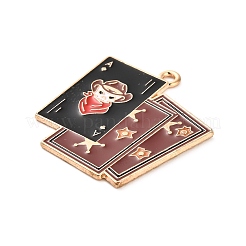 Подвески из сплава и эмали в стиле вестерн-ковбоев FIND-V001-04G-09