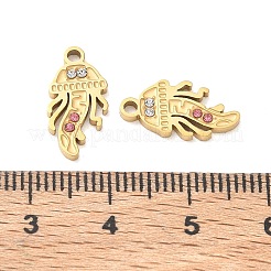 Colgantes de rhinestone de acero inoxidable 304&nbsp;RB-CBA7A56-09G-05