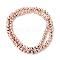Fili di perline di ematite sintetica non magnetica elettrolitica&nbsp;G-I364-C02-RG