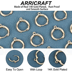 10 пара латунных сережек-колец Huggie Hoop FIND-AR0002-22