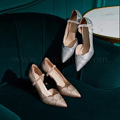3 jeu de lacets de chaussures à talons hauts anti-desserrage en similicuir 3 couleurs&nbsp;AJEW-FG0003-43