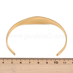 Браслеты-манжеты из нержавеющей стали 304 для женщин в стиле религии святого бенедикта BJEW-S181-01G