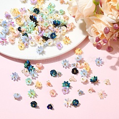 50個のレジンペンダント  真鍮パーツ  ミックスカラー  5mm  穴：2mm&nbsp;PALLOY-YW00104-01