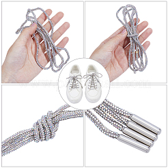 Резиновые шнурки со стразами&nbsp;AJEW-WH0752-498B