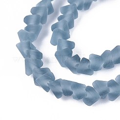 Perles de verre dépoli transparent&nbsp;GLAA-N016-4mm-29