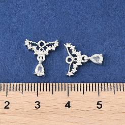 Латунные микро проложить кубического циркония подвески KK-R219-26S