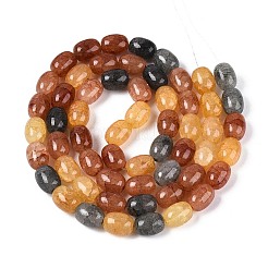 Выпечки нарисованные потрескивание стеклянные бусины пряди&nbsp;DGLA-N019-01A-04