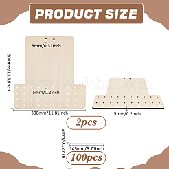 2 шт. деревянные доски для венков DIY-FG0006-77C