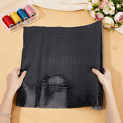 Tissu en cuir PU à motif crocodile&nbsp;DIY-BC0018-10C