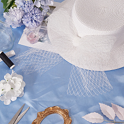 Вуаль из полиэстера и органзы с большими глазами DIY-WH0028-94B