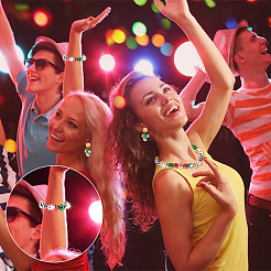 60шт 6 цвета непрозрачные акриловые бусины&nbsp;PACR-GA0001-01B