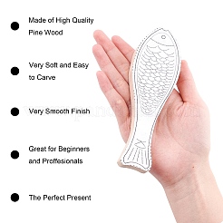 Необработанная пустая ложка из бука WOOD-WH0108-74