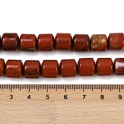 Натуральные красные яшмы бусы пряди G-G275-D08-10x10mm